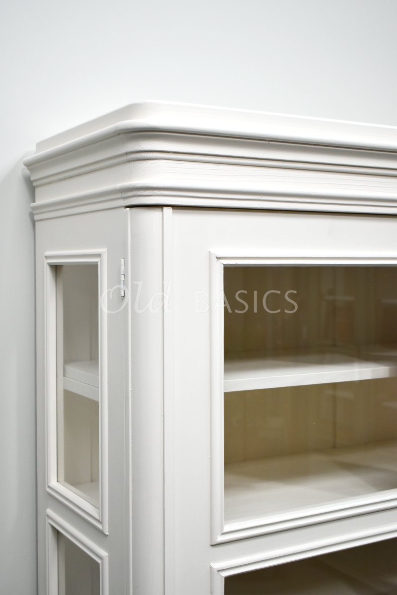 Detail van Buffetkast Amiens  LED, 3 deuren, RAL9001, crème, wit, materiaal hout